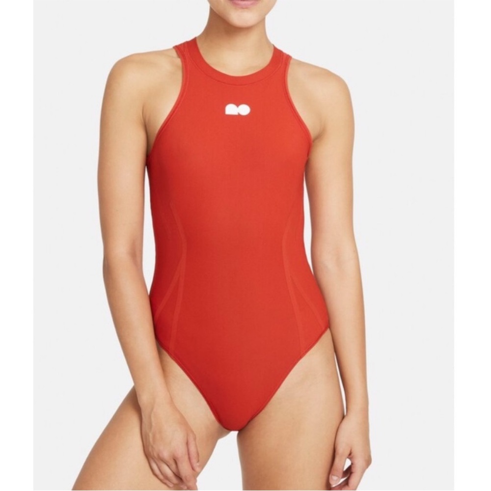 Nike XSmall Bodysuit Naomi Osaka Court Mesh Tennis Cinnabar White lucky cat NWT